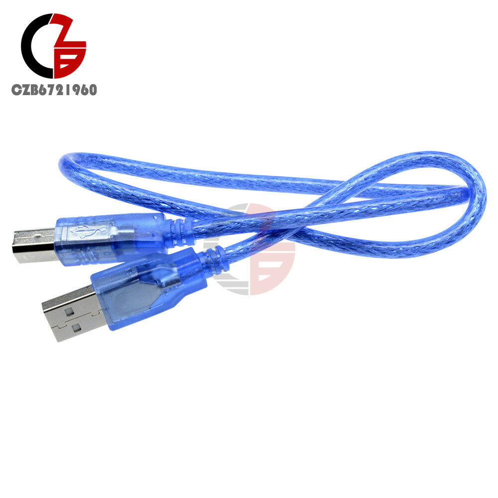 Blue USB 2.0 Type A Male to Micro USB B 5 Pin Male Plug Data Adapter Cable