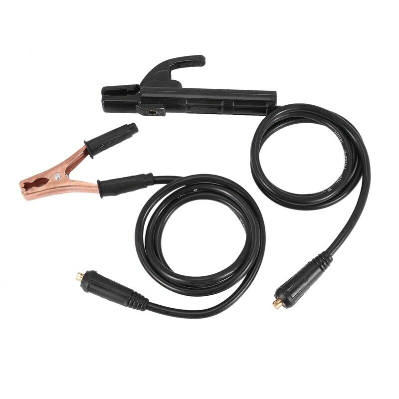 2 Pcs 300A 1.5M Electrode Holder Stick Welders /Ground Clamp Set Welding Rod SH6