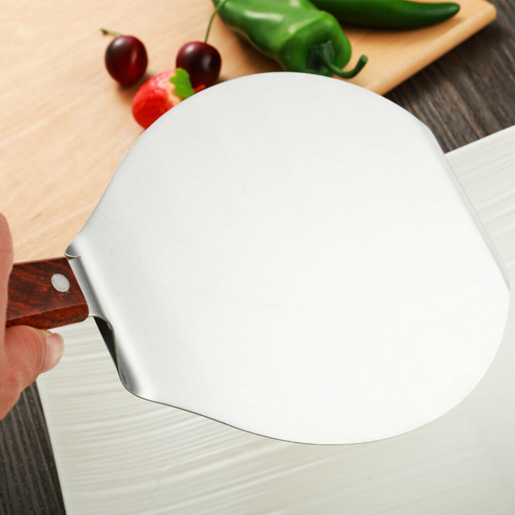 2x Cake Slicer Pizza Peel Turner Shovel Paddle for Cheese Home Serving Tray