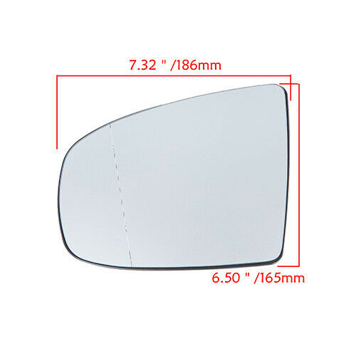 Fits BMW X5 X6 Series E70 E71 E72 07-14 White Left Rearview Heated Mirror Glass