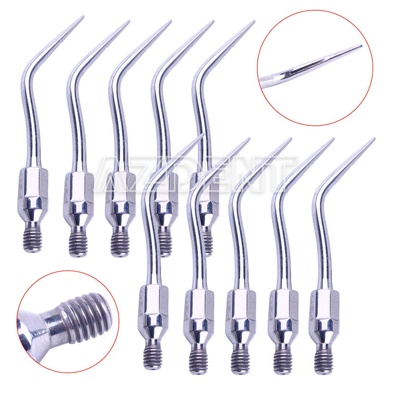 10PCS Dental Ultrasonic Scaler Cavity Scaling Insert Tip GK4 For Fit Handpiece