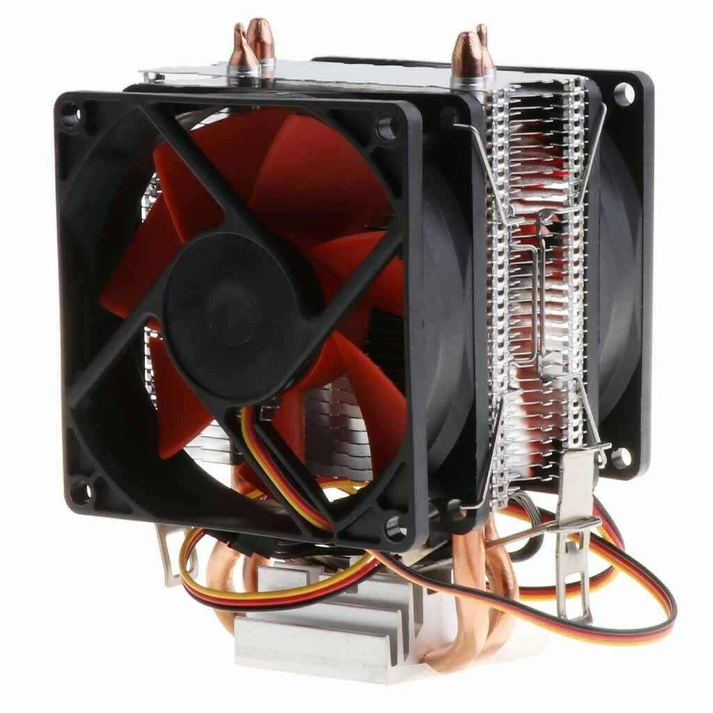 Computer CPU Cooling Fan 3 Pin Cooler Heat Dissipation Radiator Heatsink