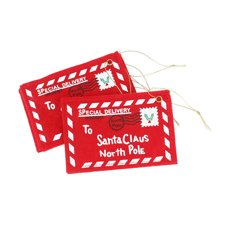 5PCS Santa Claus Envelope Christmas Ornament DIY Crafts Hanging Orname EADFAU