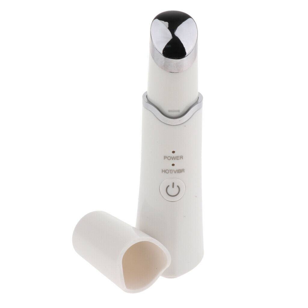 USB Vibration Face Eye Massager Wand Relieve Dark Circle Puffiness White