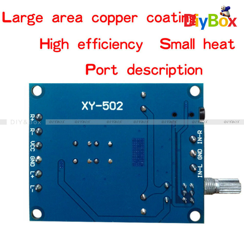 50Wx2 TPA3116 D2 Dual Channel DC4.5-27V Digital Power Amplifier Board Stereo