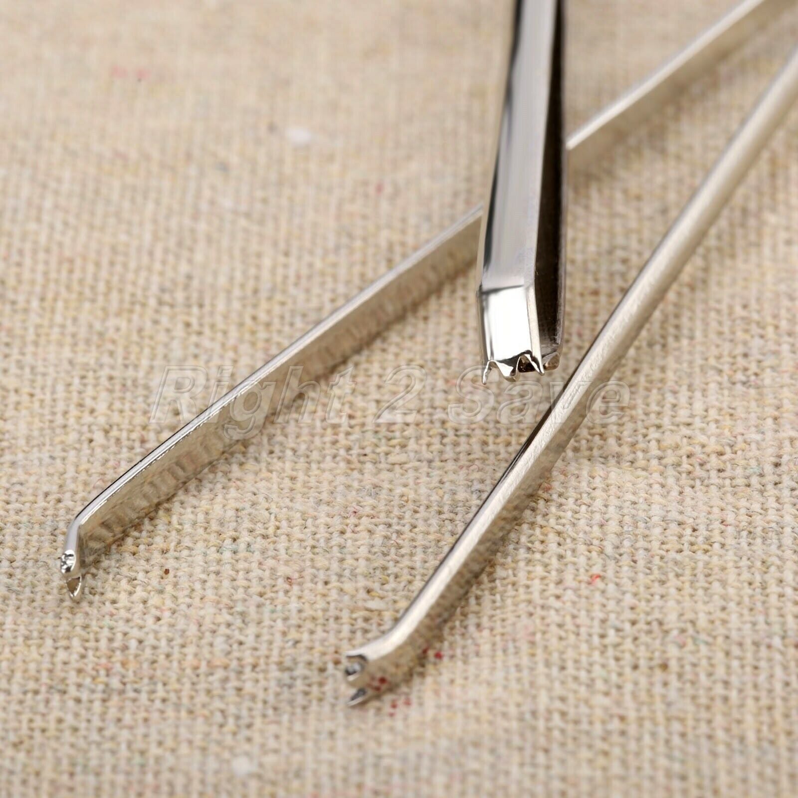 1pc Threader Self-Locking Tweezer Clip F Elastic Band Craftwork Sewing Stitching