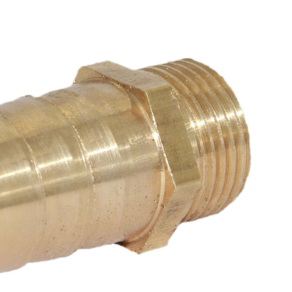 16mm 3/8" Brass Barbed Hose Tube Fuel Pipe Pagoda Fitting Coupler Connector