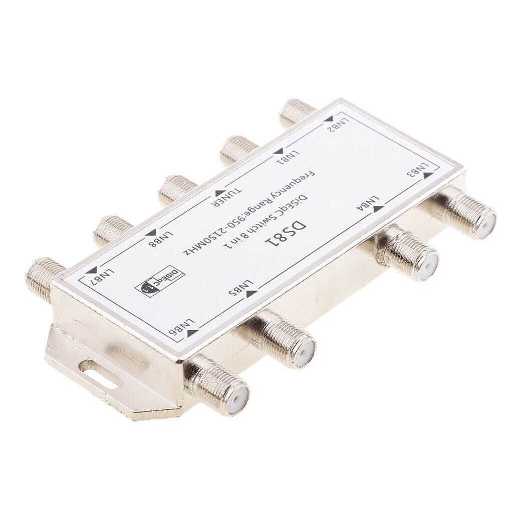 8x1 Diseqc Switch 8 Satellites in 1 Output Waterproof