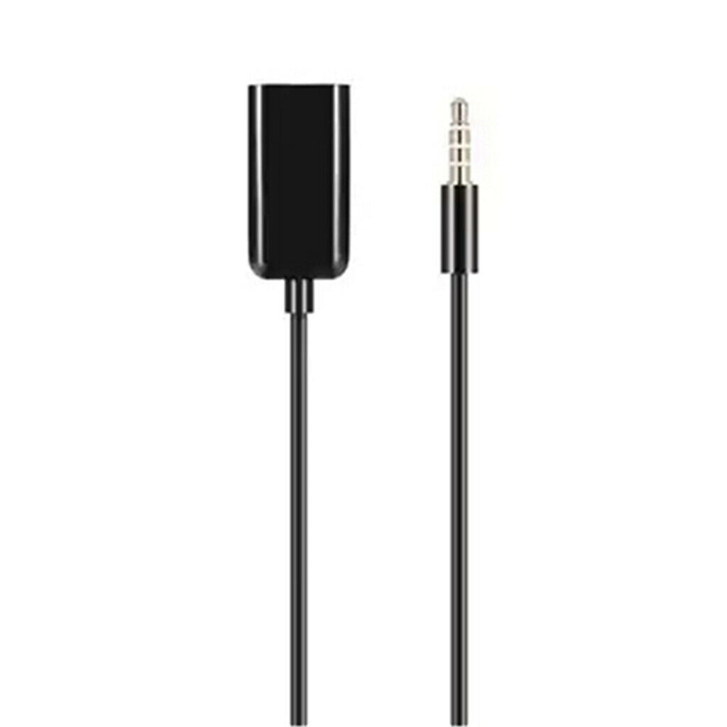 3.5mm Mini Audio Stereo Splitter Cable 1 Male to 2 Female Black