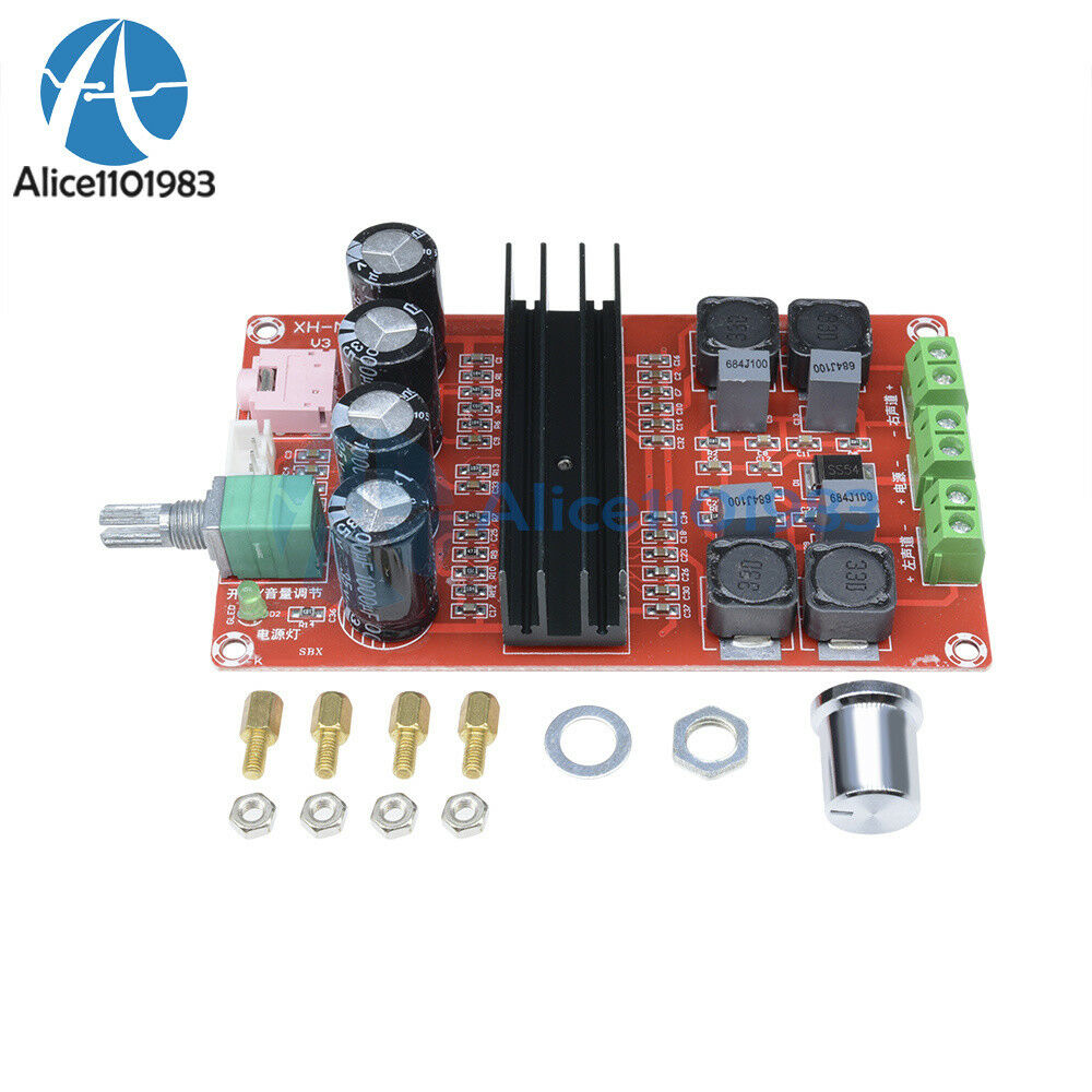 2x100W TPA3116 D2 Dual Channel Digital Audio Amplifier Board 12V-24V for Arduino