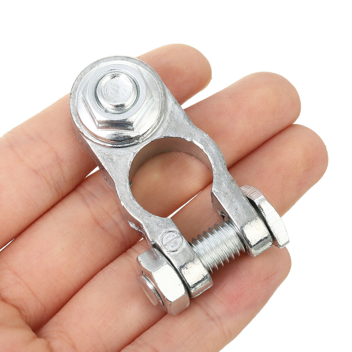 2Pcs Zinc Alloy Positive &Negative Battery Terminal Clamp Connector Car Boat