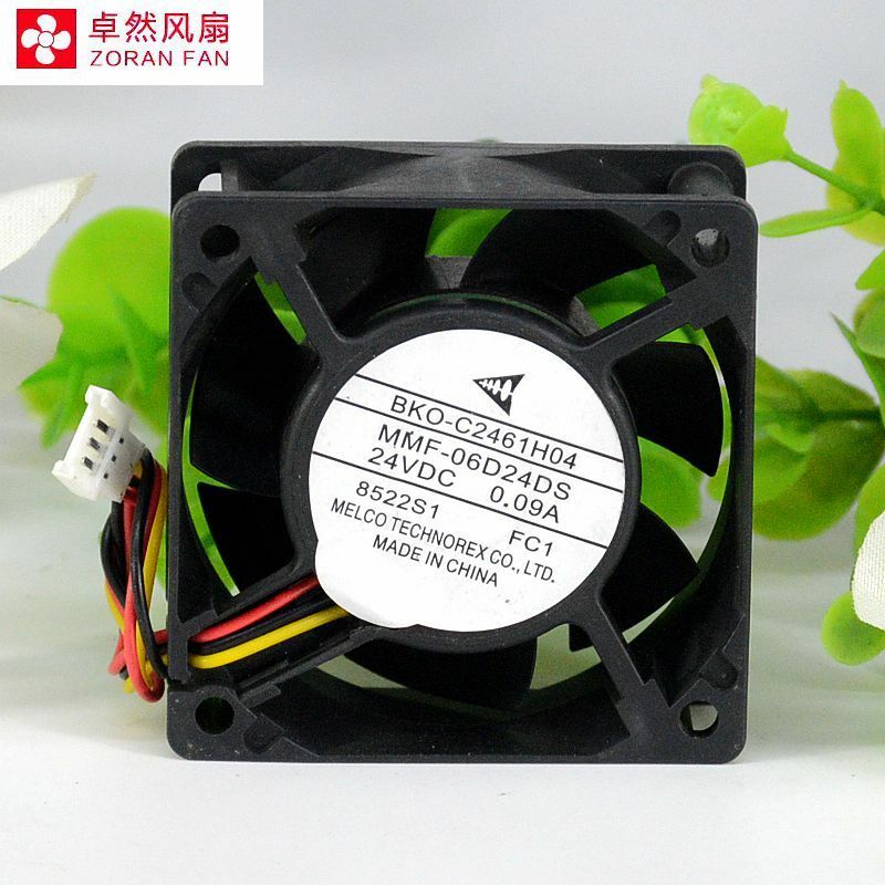 for MITSUBISHI BKO-C2461H04 MMF-06D24DS fan 24V 0.09A 60*60*25mm