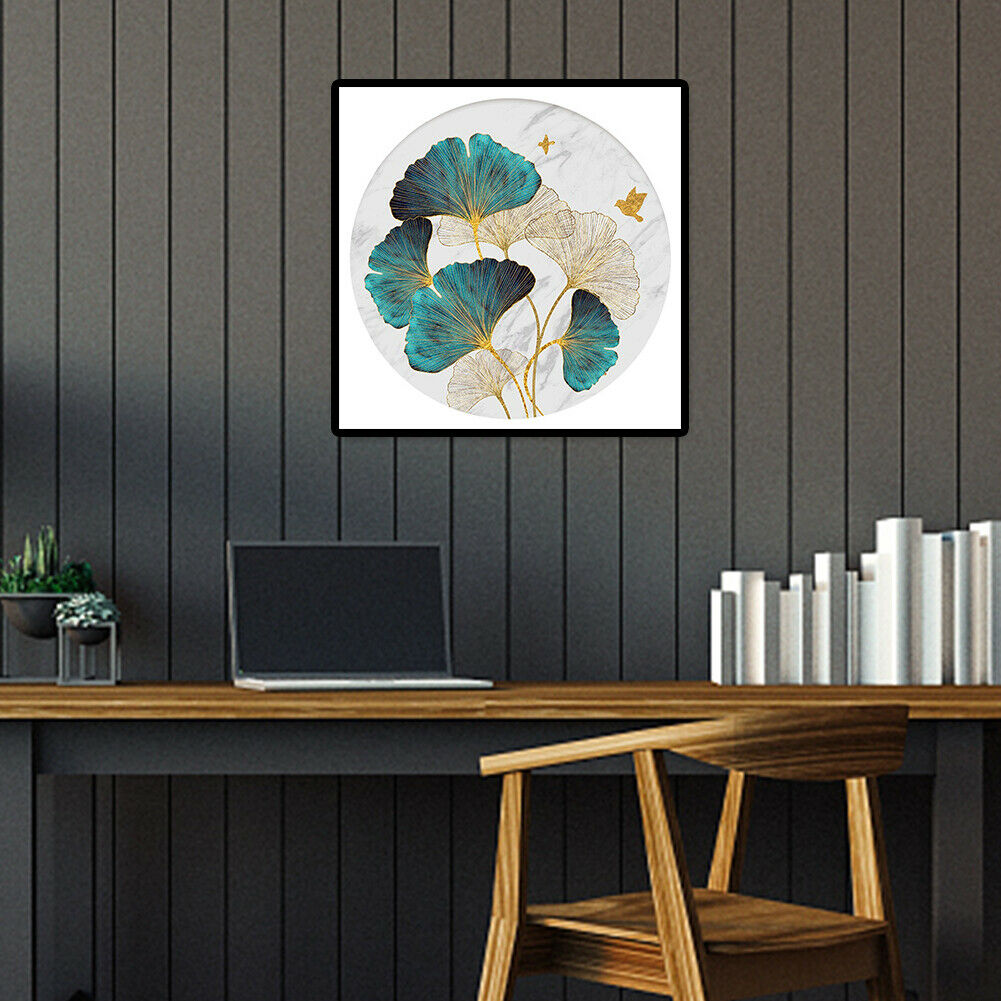 Lotus Leaf 5D DIY Full Round Drill Diamond Painting Cross Stitch for Gifts @