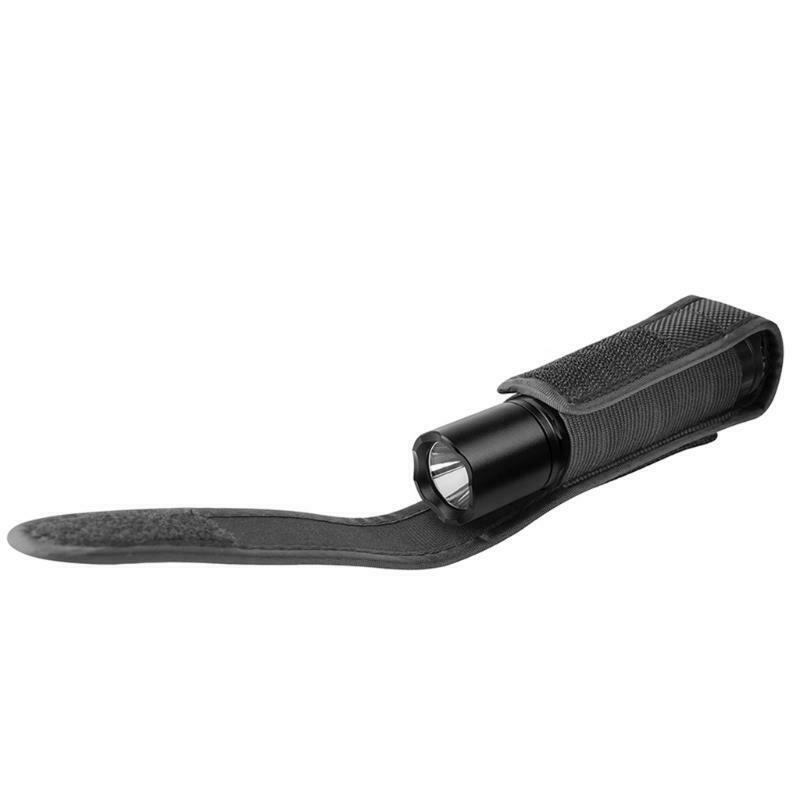 Nylon Belt Flashlight Holder Holster Bag Pouch for 3"-5" 18650 Flashlight