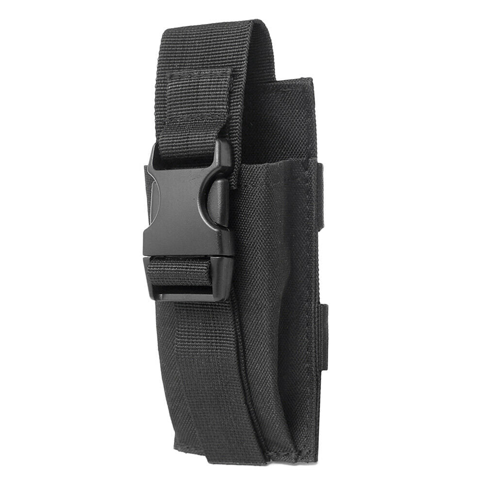 Portable Open Top Bag Flashlight Torch Holder Strap Clip Pouch Hunting Bag