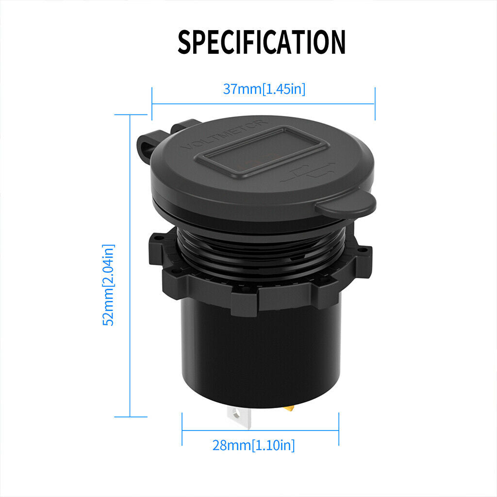 Dual USB Car Charger Socket Plug Cigarette Lighter Adapter for Car Truck