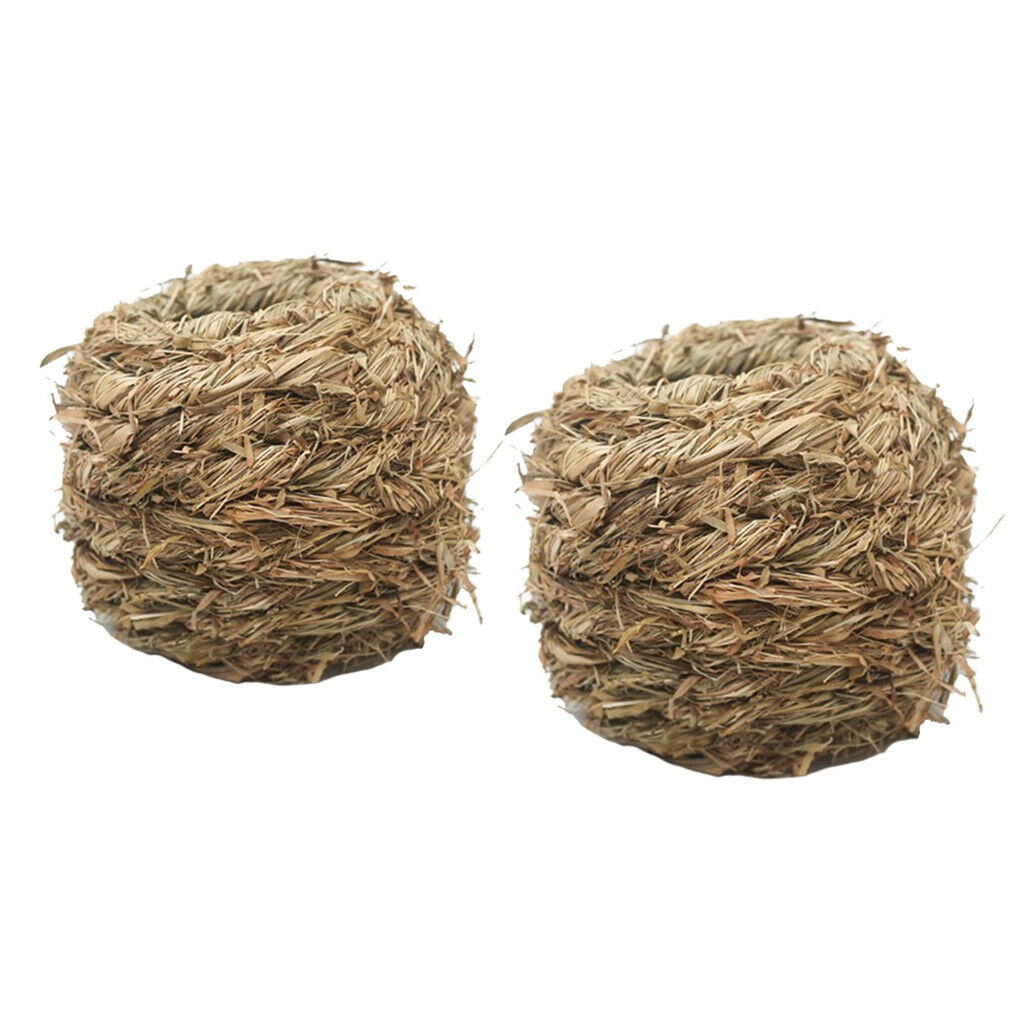 2Pcs Natural Straw Birds Nest, Great for Wedding Favors, Party Favors, Florals