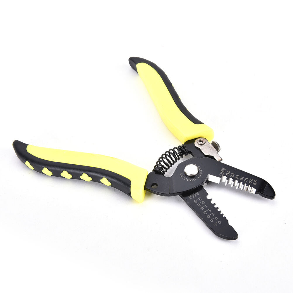 7'' Cable Cutter Plastic Handle Electric Wire Stripper Cutting Plier Tool Kit SJ