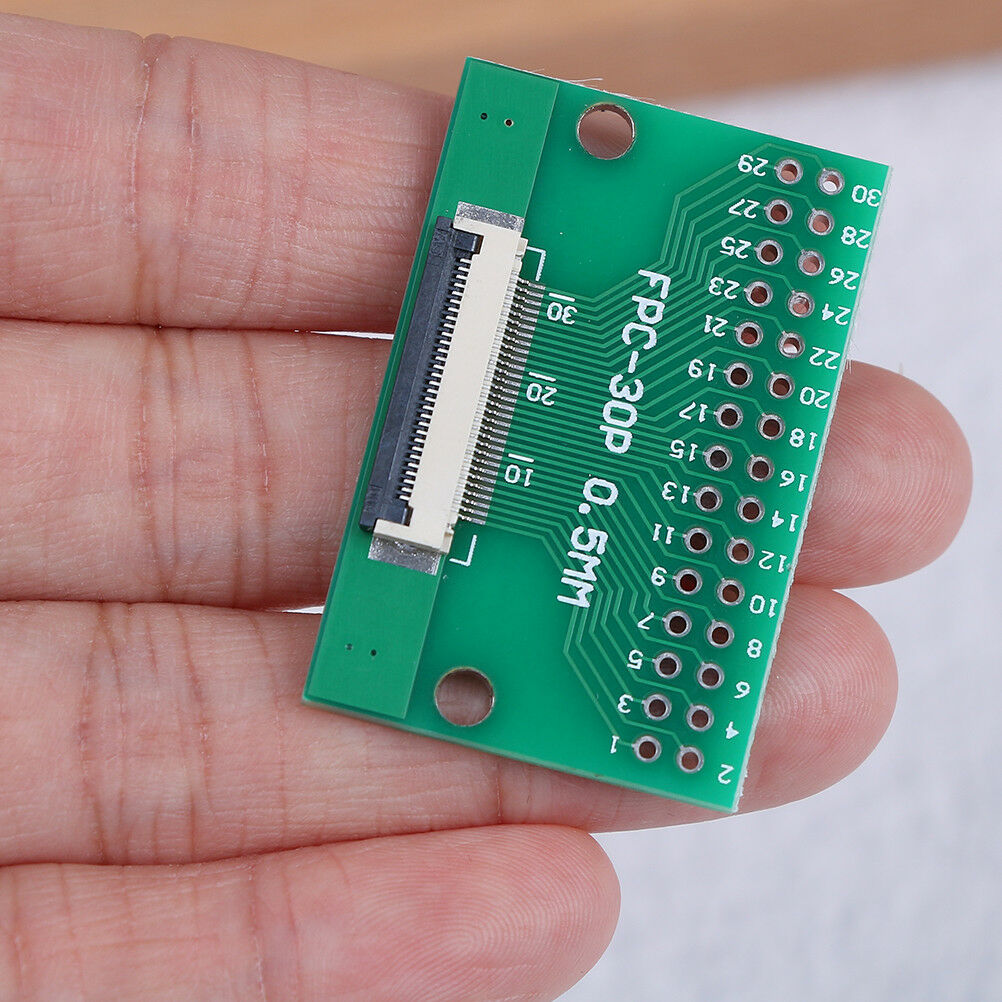 1Pcs 30 pin 0.5mm FFC FPC to 30P DIP 2.54mm PCB converter board adapter .l8