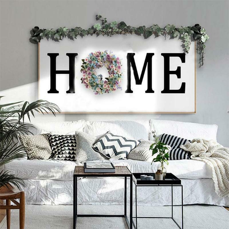 Artificial Lavender Rose Spring Flower Wreath Decoration For Wedding Front Door