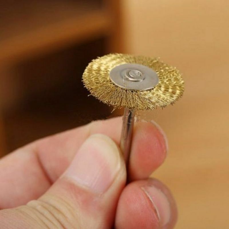 25mm Brass Wire Wheel Brush Cup for Weld Die Power Grinder Rotary Drill   15Pcs