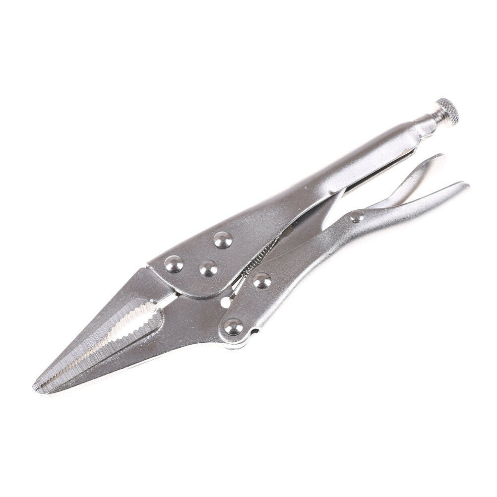 9" Long Needle Nose Mole Locking Vise/Vice Grips Jaw Lock Clamp Pliers LJA_DD