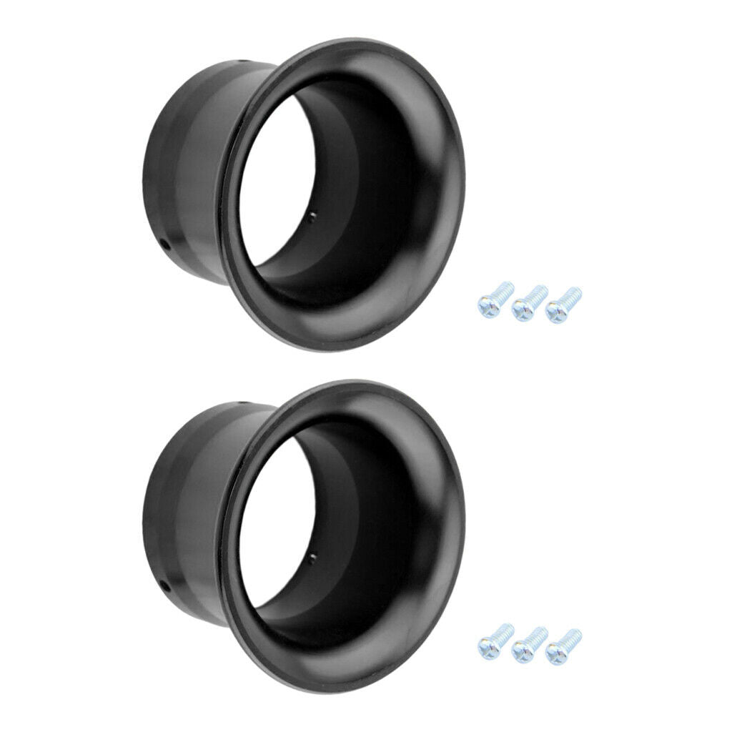2Pcs 2" Air Intake Horn Velocity Stack Adapter for PWK24 PWK26 PWK28 PWK30