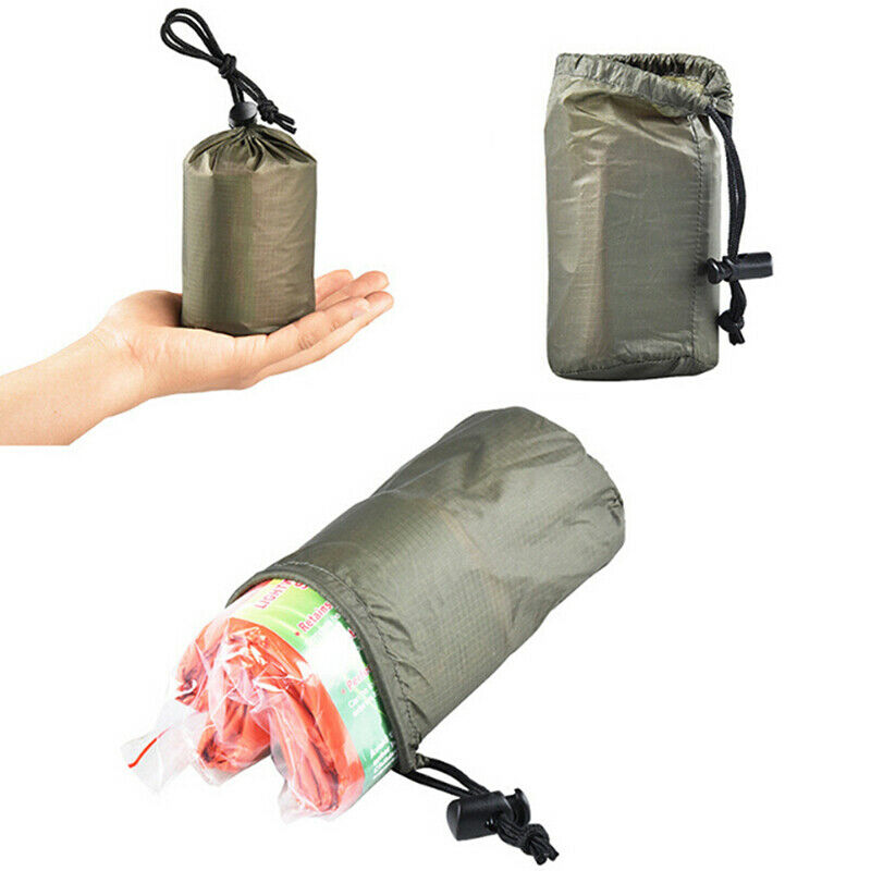 1pc Storage Bag Emergency Sleeping Bag Storage With Drawstring Sack For Ca.l8