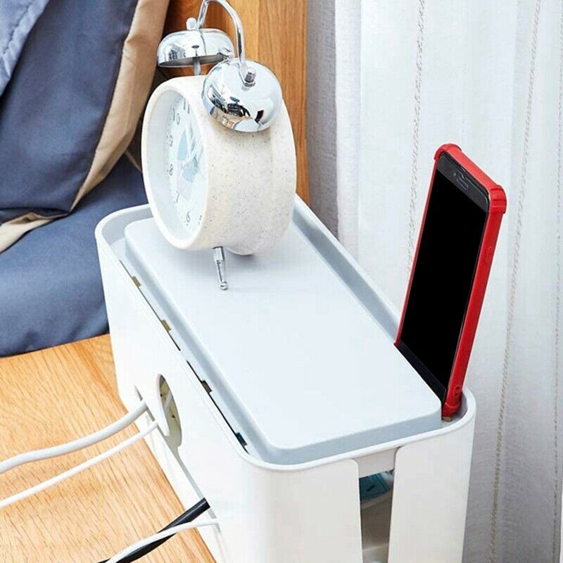 Cable Management Box, Cable Cord Organizer, Cord Management Container Cover Q9S2