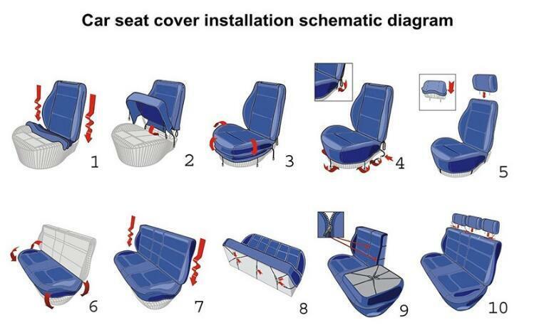 Sports Black Car Seat Cover Interior Accessories Decoration Car Seat Protector