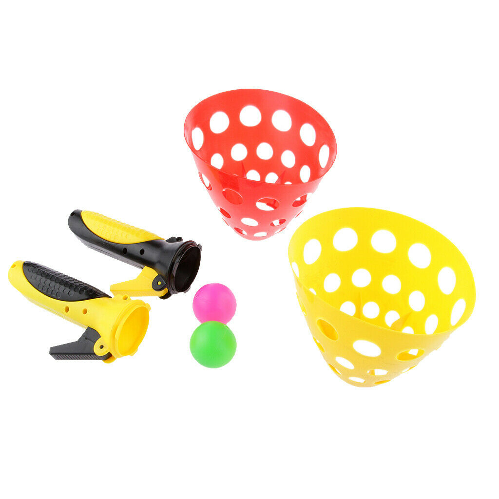 2 Set Garden Beach Toss Throw Catch Scoops Ball Shoot Toys Set Party Family