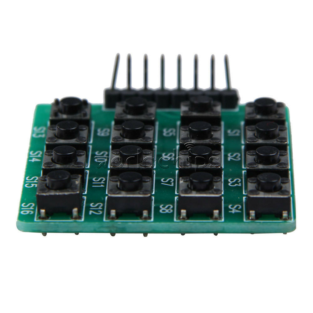 2PCS 4*4 Matrix 16 Keypad Keyboard 16 Botton Module MCU Green Board for Arduino