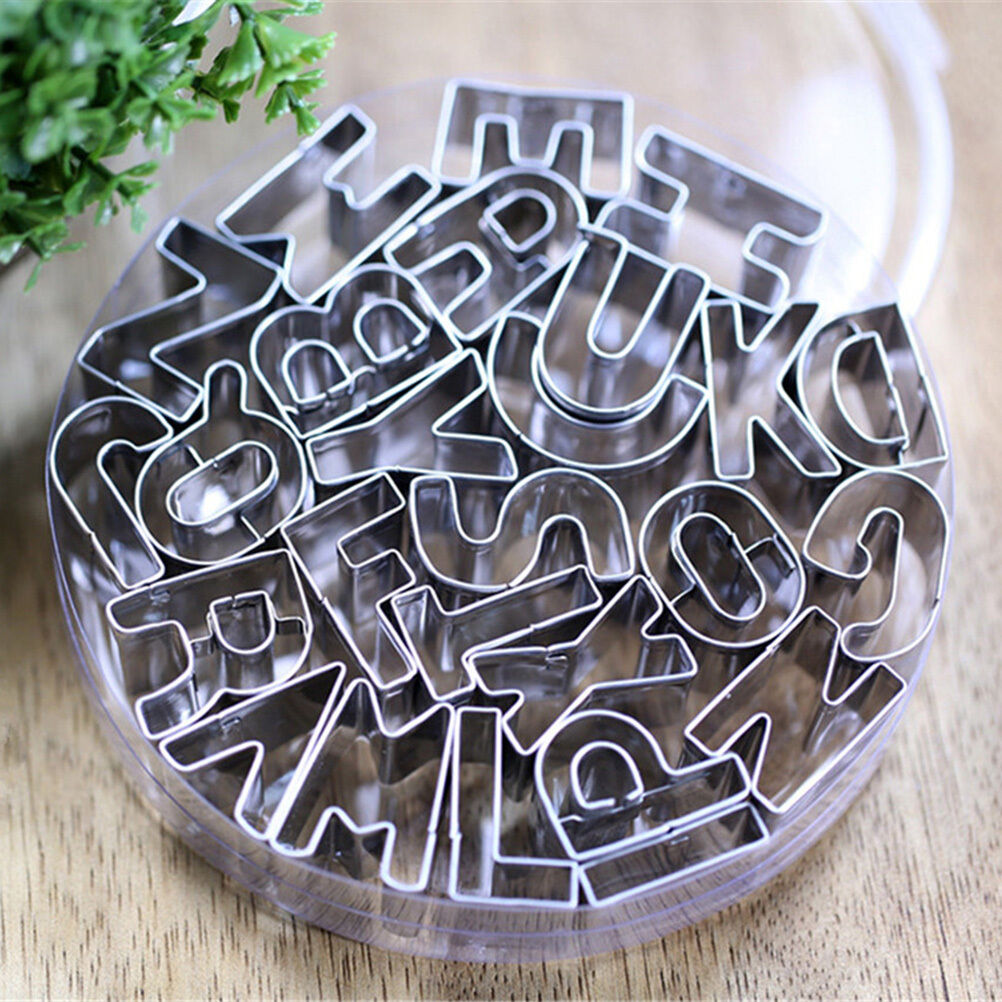 DIY 26XBiscuit Cake Mold Cutter Letters Alphabet Shape Mould Fondant Cookie BDAU