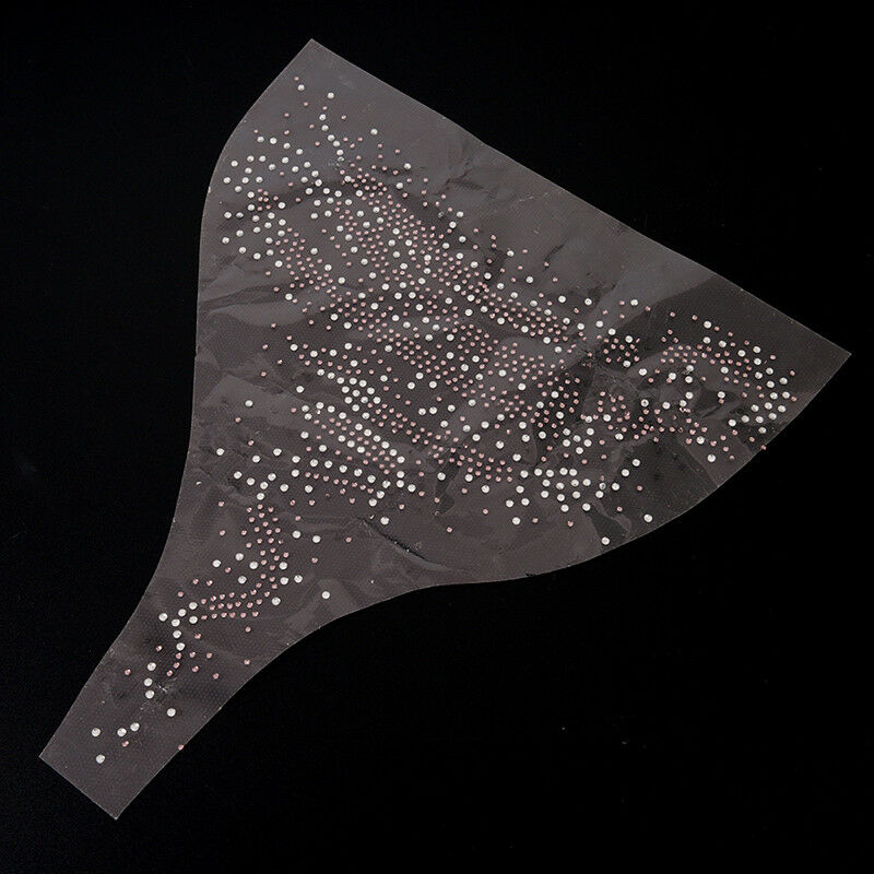 bling stone neckline iron on transfer patch hot fix rhinestoneCrystal tran.l8