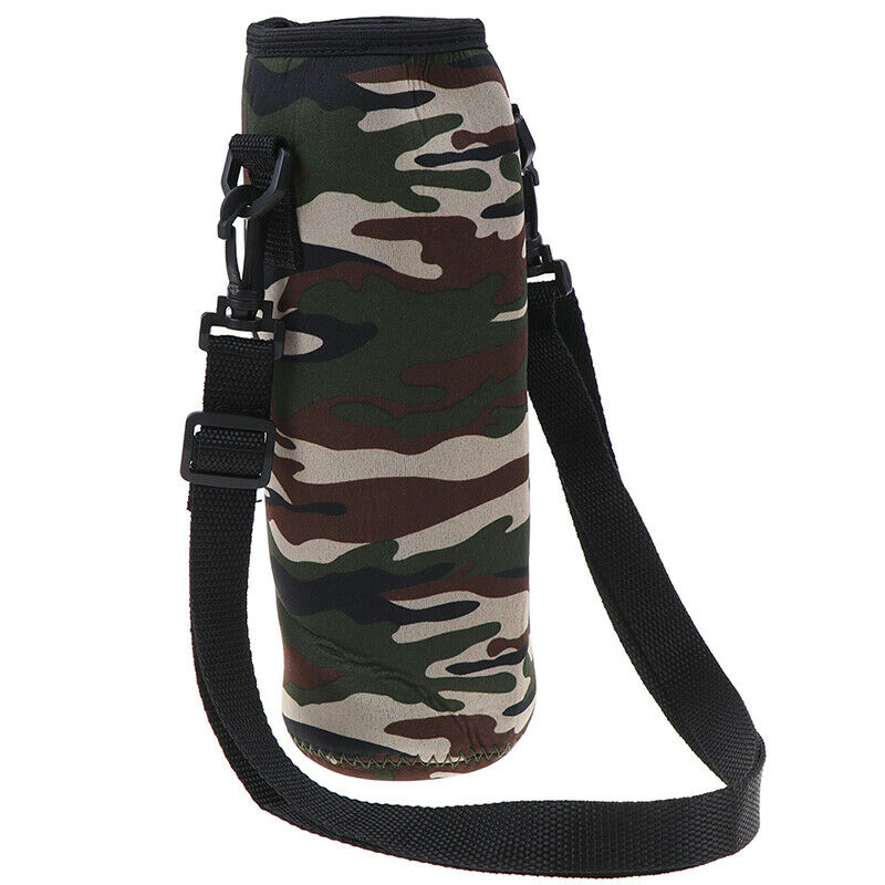 1000ML Water Bottle Carrier Insulated Cover Bag Neoprene Holder Strap OutdooBVDF