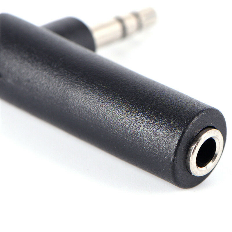 Right Angle 90Degree 3.5mm 3Pole Audio Stereo Male toFemaleExtensionAdapt.l8