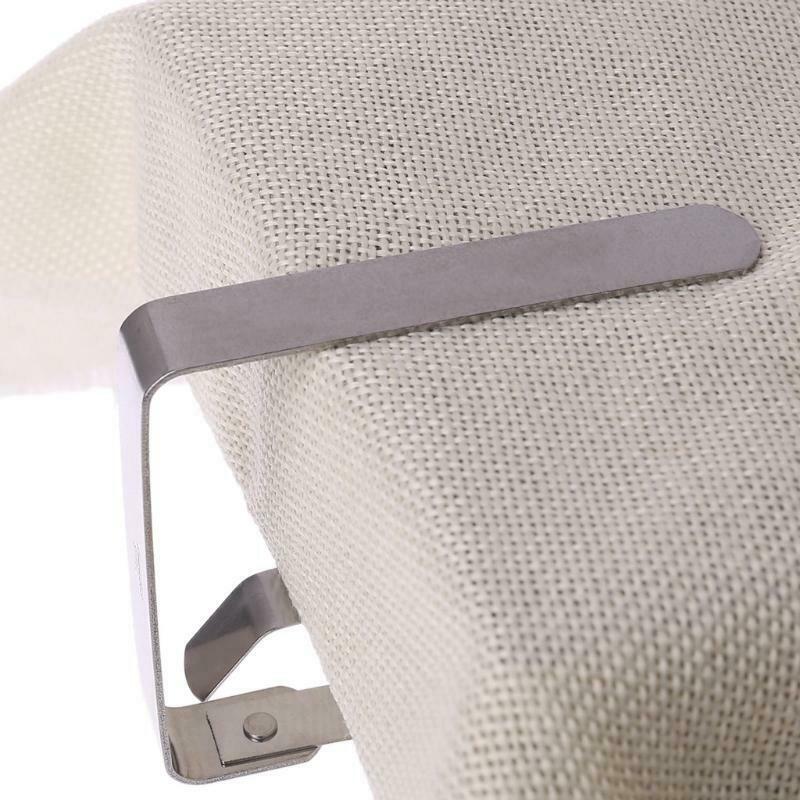 4pcs Stainless Steel Table Cloth Cover Clip Clamp Holder Supply For Picnic Party