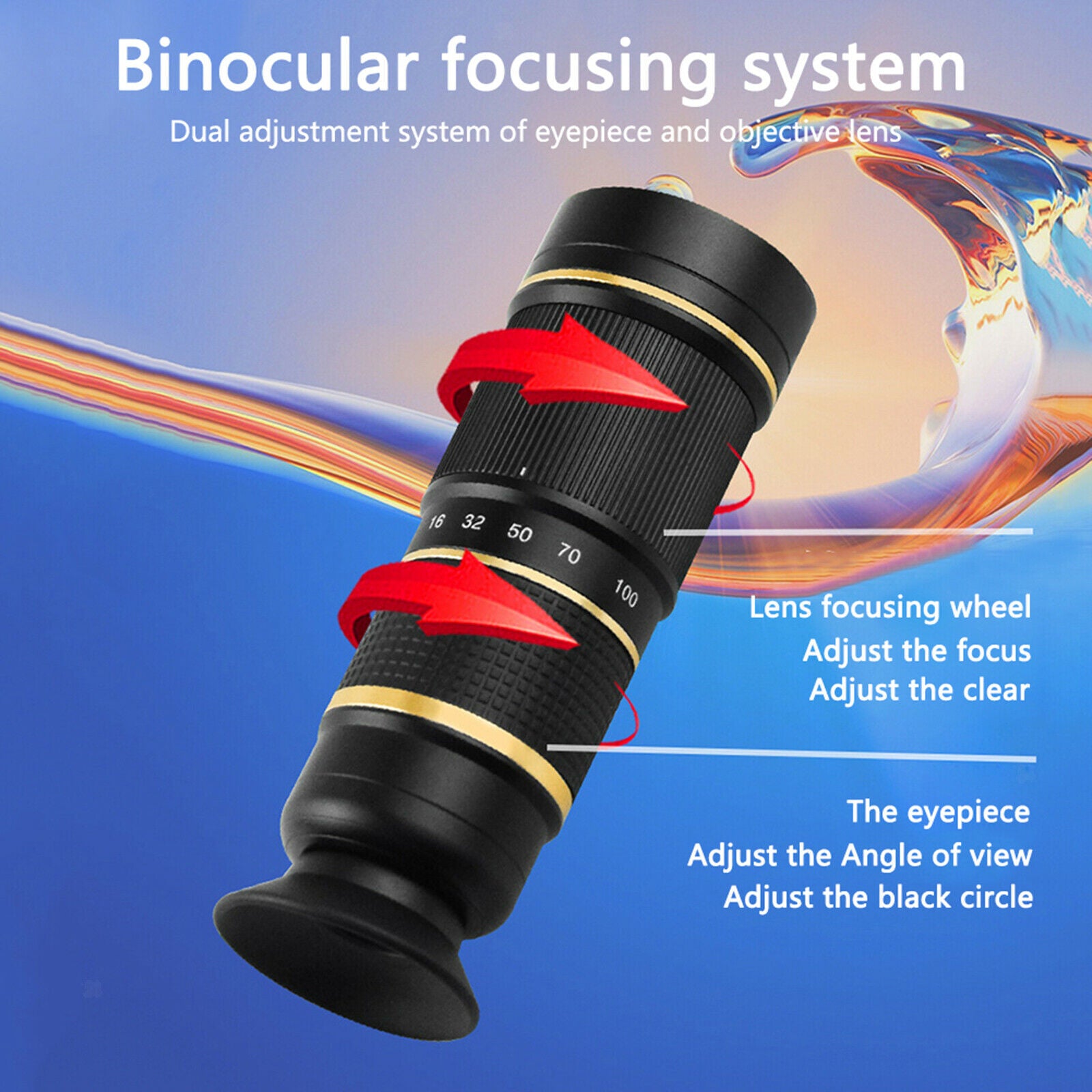 Practical 18X Zoom Telescope lens Cell Phone Camera Lens HD Smartphone Lens