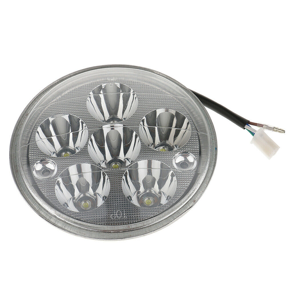 Motorcycle 5.5" Headlight Scooter High / Low Beam Lamp 30W 6 LED White