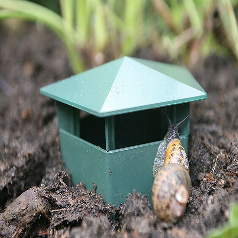 Plastic Slug and Snail Cage House Trap Catcher Slugs Snails Garden Trappe.l8
