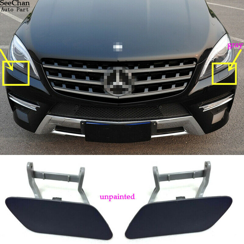 Pair Fit For Mercedes-Benz M-Class W166 Headlight Washer Cover 1668600208/0108