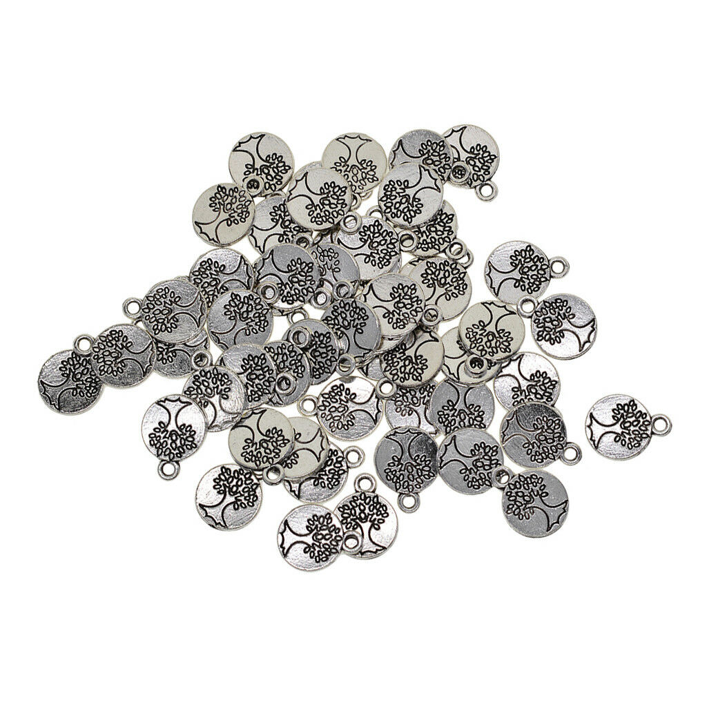 Wholesale 50 delicate tree of life Charm Pendant beaded Jewelry Making Craft
