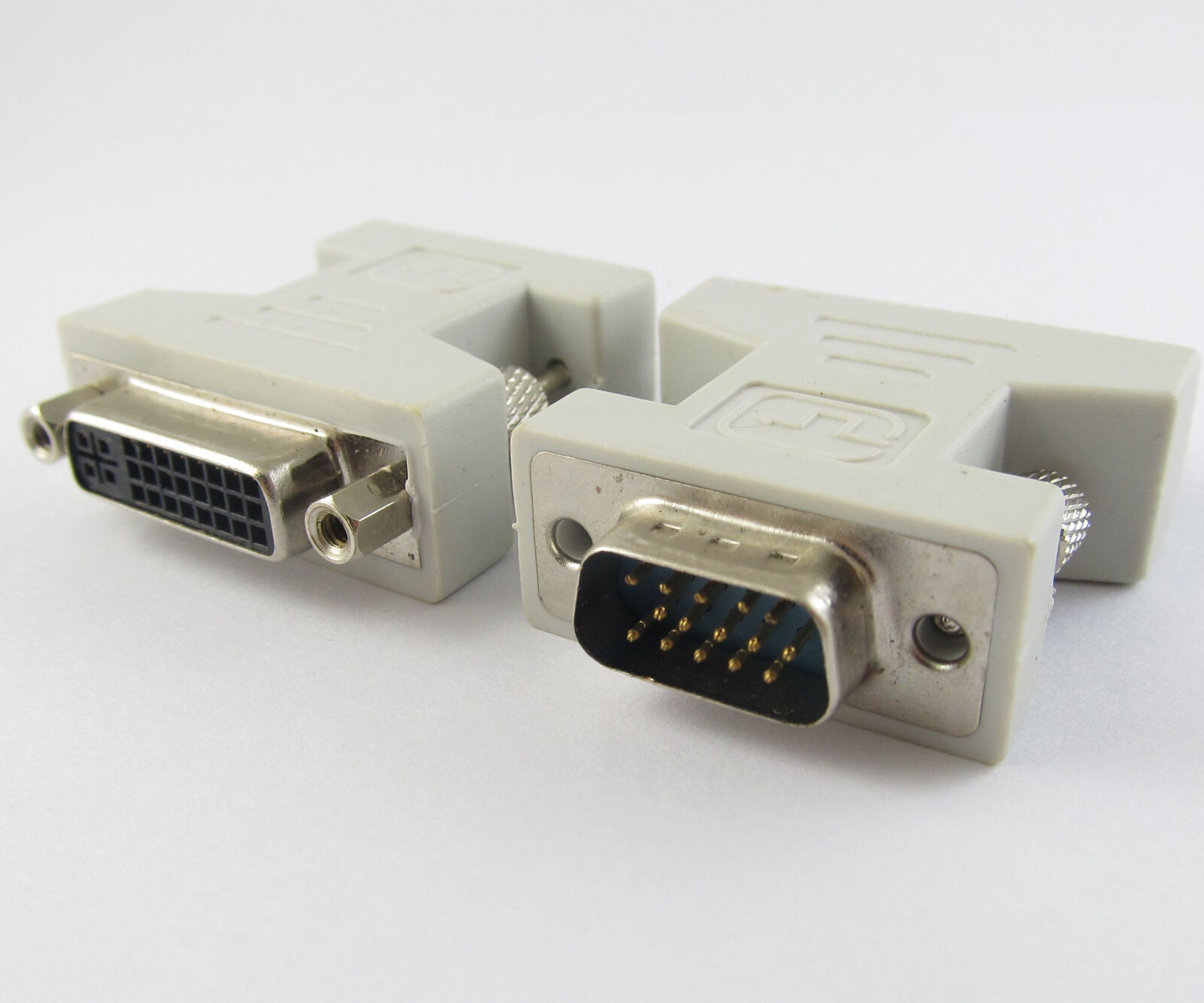 5pcs DVI-I Female Jack (24+5) to VGA Male Plug 15-pin HDTV PC Connector Adapter