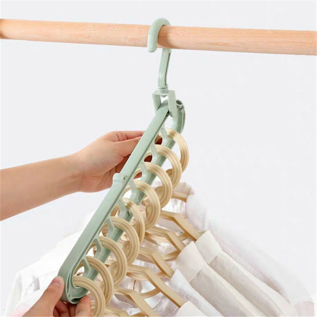 Set of 12 Multiport 9 Slots Space Saving  Coat Rack