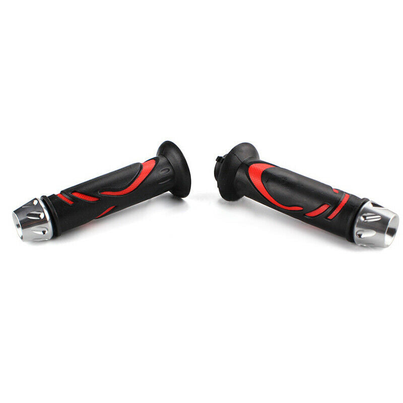 Dirt Bike Grips Motorcycle Grips 7/8 Handlebar Grips Rubber Anti-Slip End Plug