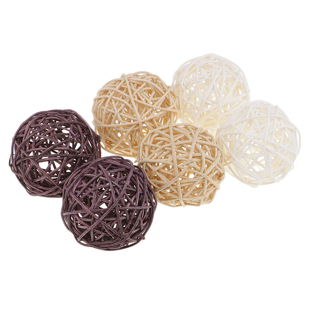 42x3 / 7cm Natural Wicker Rattan for Party Table Bowl Decoration