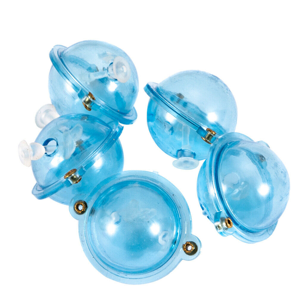 5x S + 5x L Round Fishing Bobber Water Bubble Floats Air-lock Fishing Tool