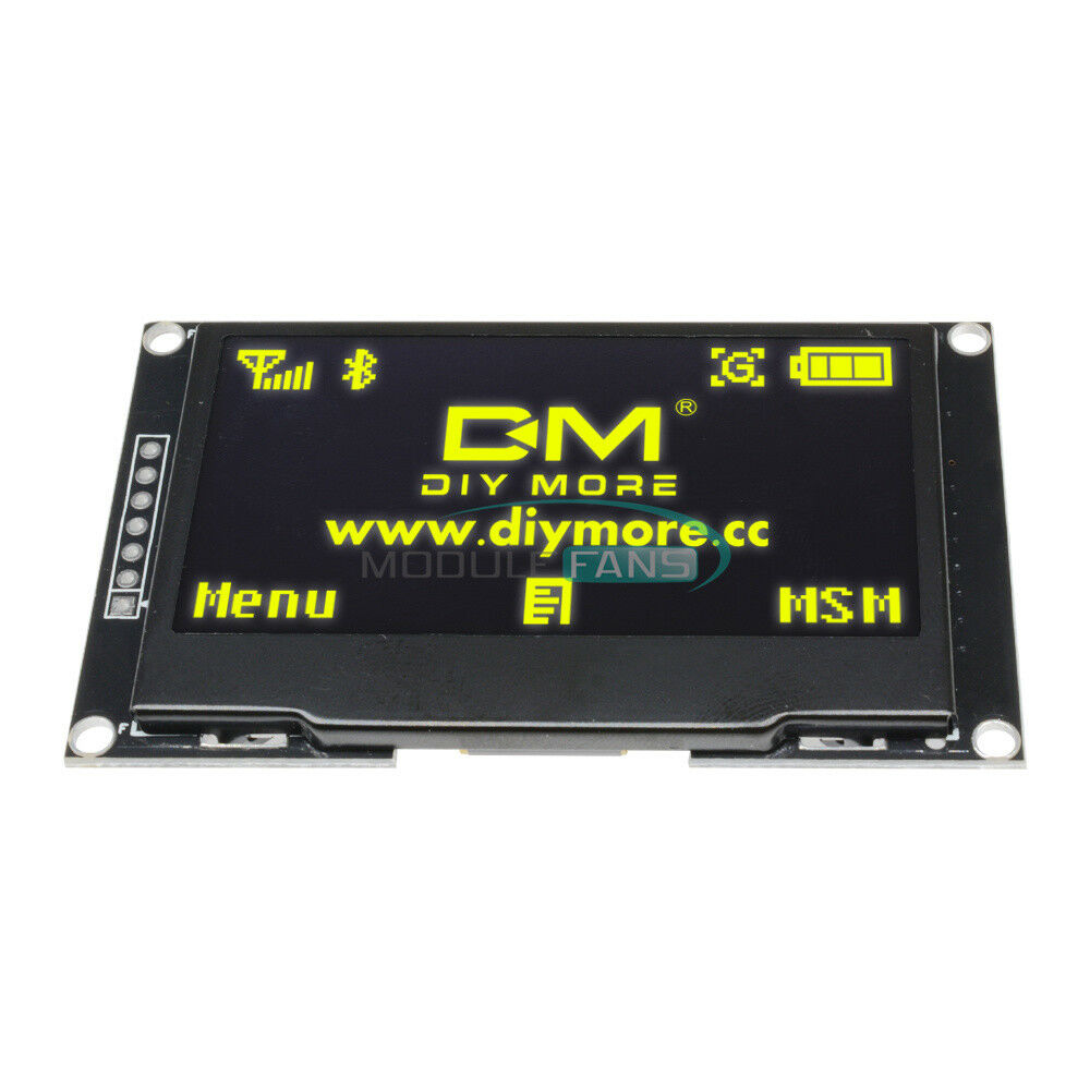 Yellow 2.42" inch 128X64 OLED Display Module SSD1309 SPI Serial FOR C51 STM32