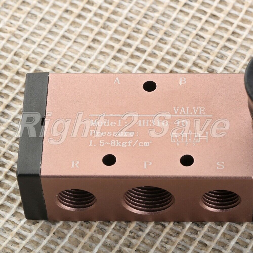 5 Way PT 3/8" Port Hand Pull Pneumatic Mechanical Valve 4H310-10 Direct Acting