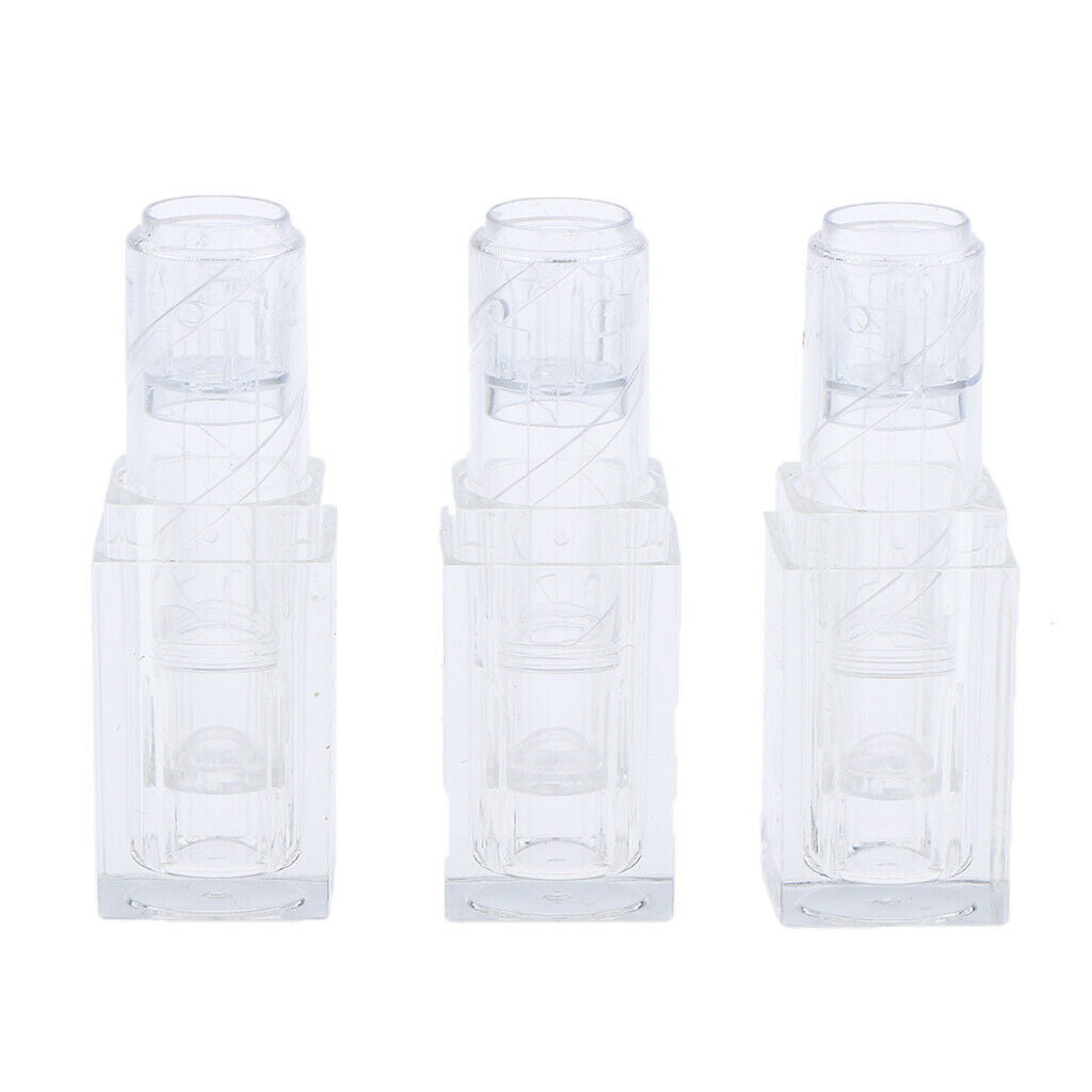 3x 3.8g Empty Lip Balm DIY Tubes Cosmetic Containers Lipstick Bottles